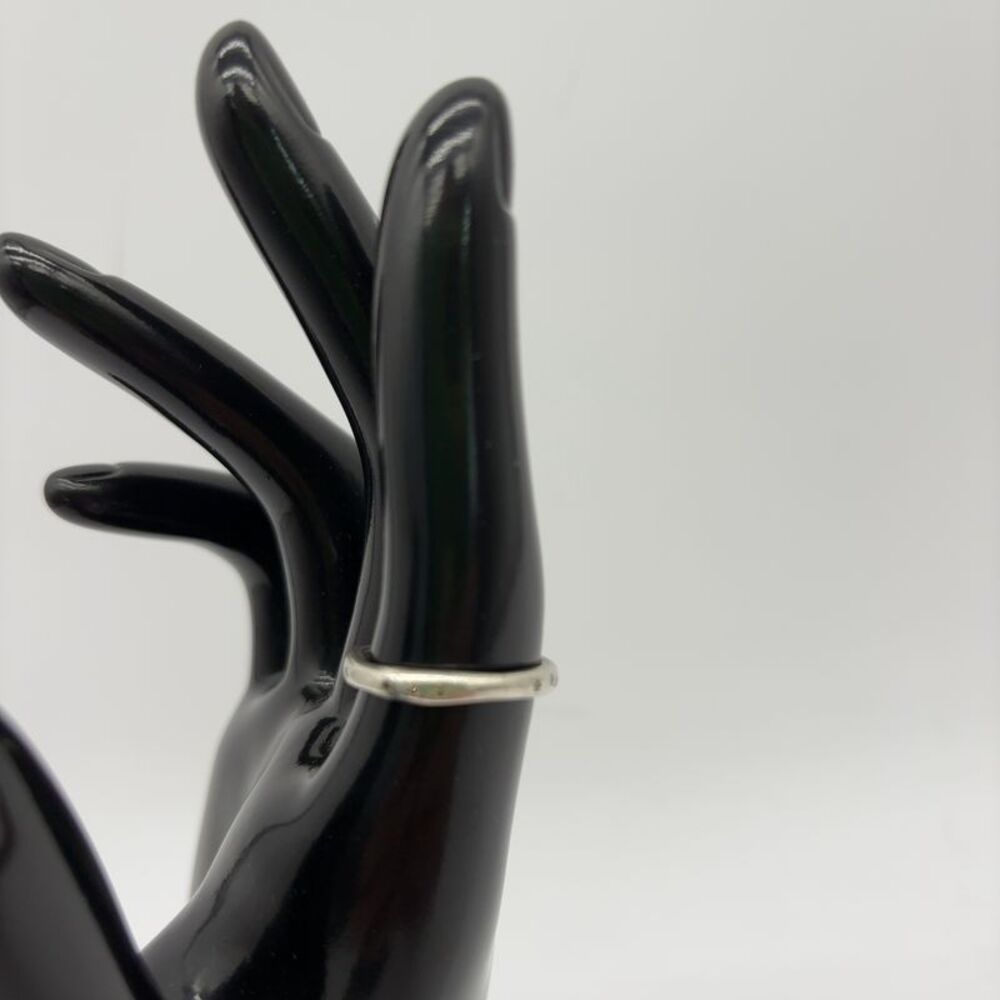 Yasuko Azuma Sterling Silver & Diamond Flow 2 Band, Size 8